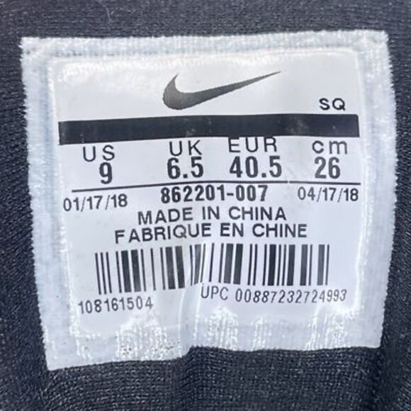 Nike Air Max Plus Se Womens Running Shoes Black 862201-007 Just Do It Size 9 - Picture 11 of 11